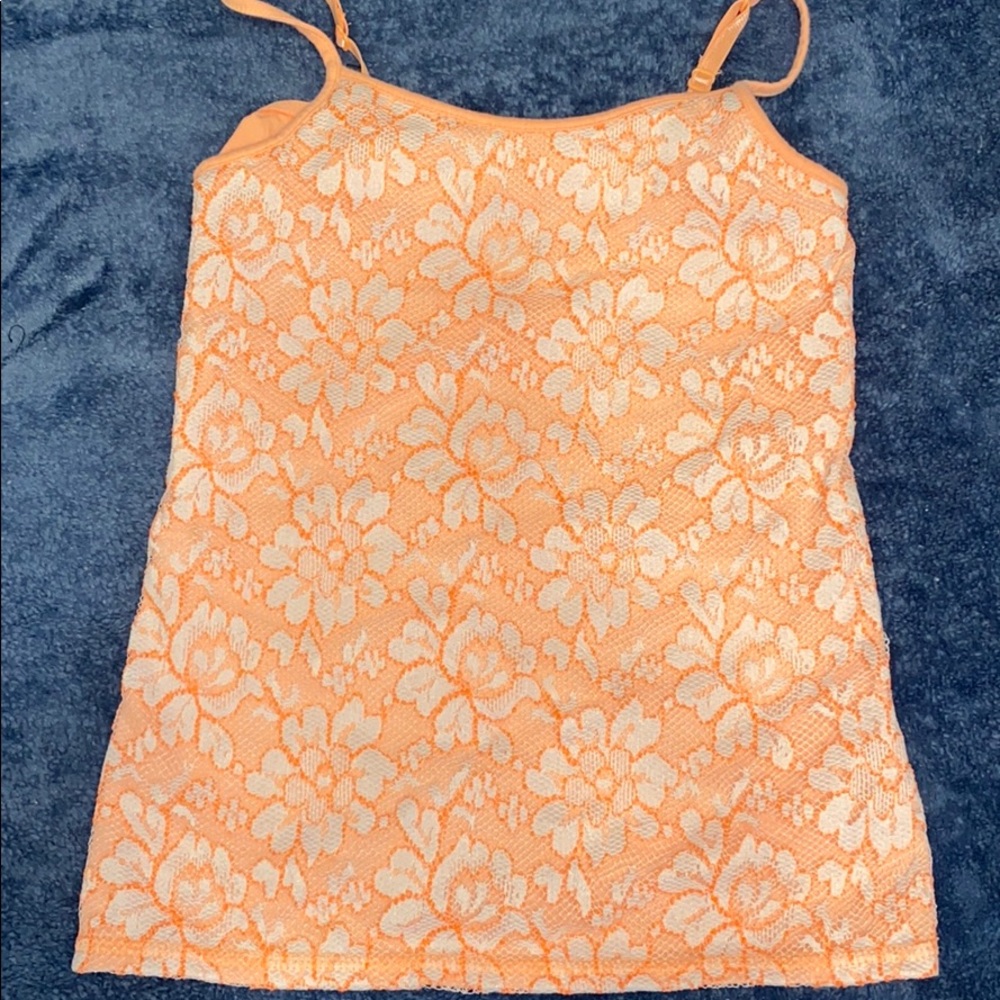 Peach bra tank